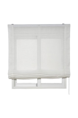 Tenda Linum Chaîne Texture Liscia - Bianco