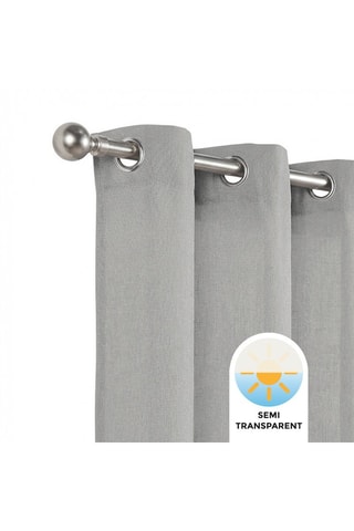 Tenda semitrasparente Stone - Grigio scuro