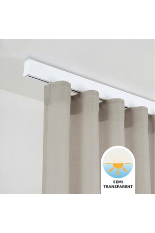 Tenda semitrasparente Stone - Grigio chiaro