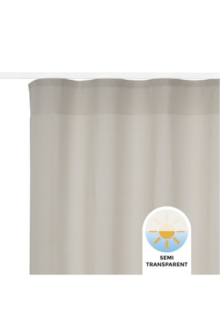 Tenda semitrasparente Stone - Grigio chiaro