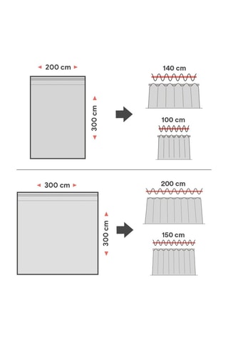 Tenda semitrasparente Stone - Grigio chiaro