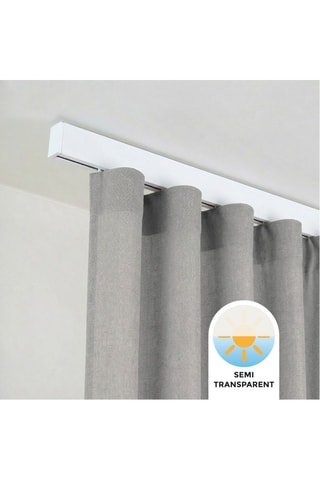 Tenda semitrasparente Stone - Grigio scuro