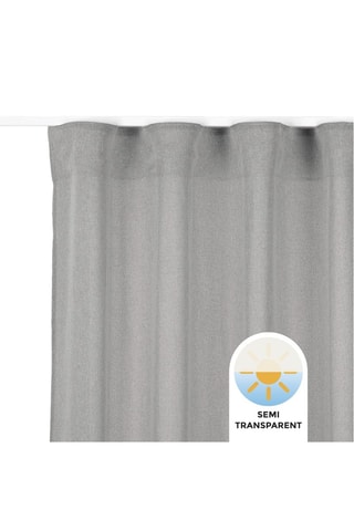 Tenda semitrasparente Stone - Grigio scuro