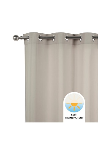 Tenda semitrasparente Stone - Grigio chiaro