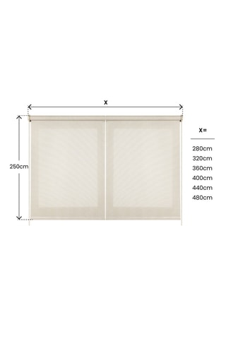 2 tenda a rullo solare XXL Screen Pro - Ecrù