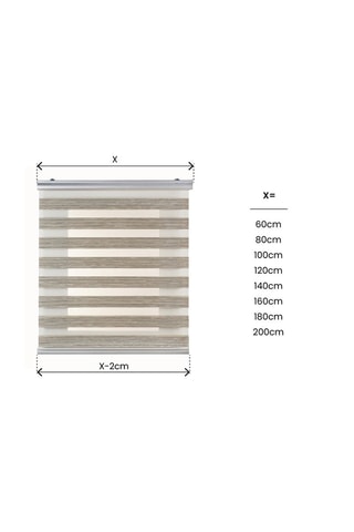Tenda a rullo doppia motorizzata Platinum - Beige