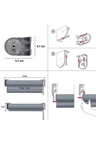 Tenda a rullo filtrante Soft - Grigio scuro