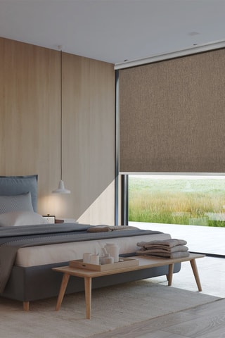 Tenda a rullo opaca Top - Marrone chiaro