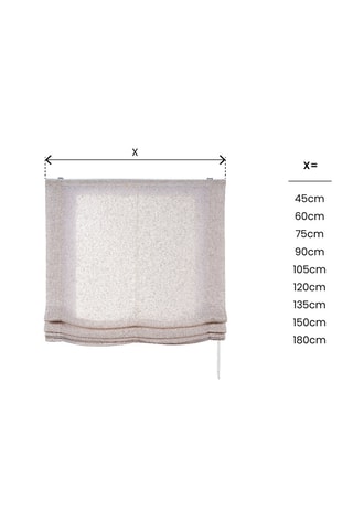 Tenda Linum Chaîne Texture Liscia - Beige