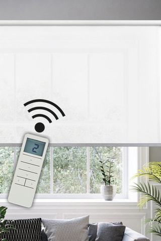 Tenda a rullo elettrica Calm - Bianco