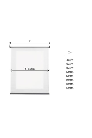 Tenda a rullo elettrica Calm - Bianco
