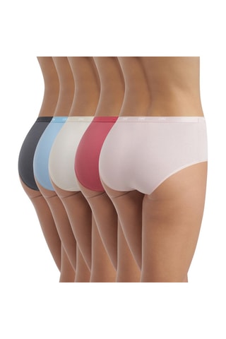 5 shortis - Beige, rojo y celeste - Dim