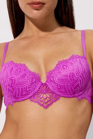 Sujetador con relleno Coraliz - Fucsia - Undiz