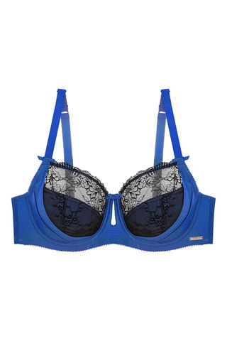 Sujetador Mariela - Azul rey y negro - Parfait