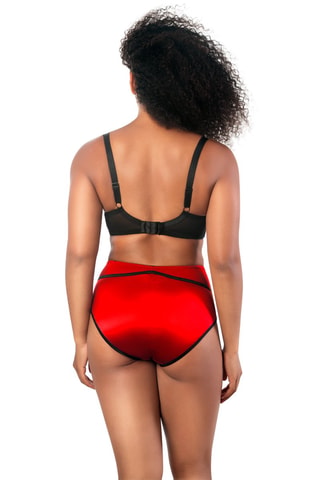 Sujetador con relleno Charlotte - Rojo y negro - Parfait