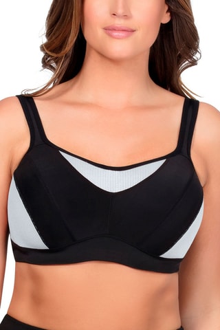 Sujetador deportivo Active - Negro y blanco - Parfait