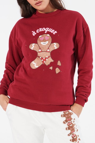 Sudadera de pijama Ledepiciz - Burdeos - Undiz