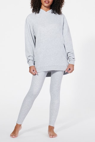 Sudadera de pijama Carrylegiz - Gris jaspeado - Undiz