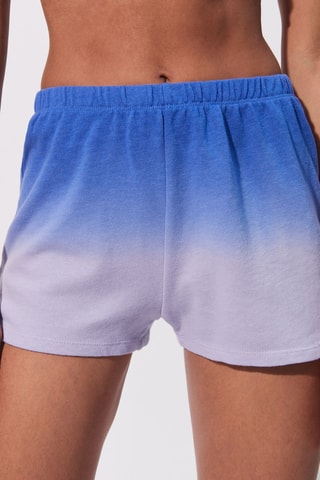 Short de pijama dip-dye Dyestitchiz - Azul rey - Undiz