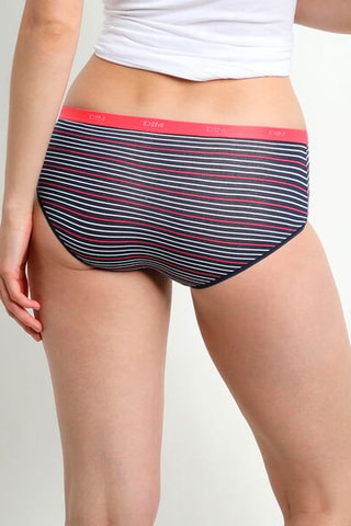3 shortis Les Pockets - Rosa y azul marino - Dim