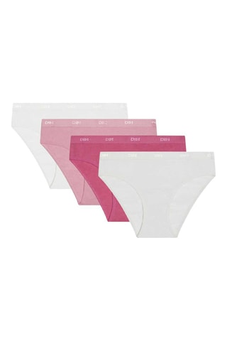 4 bragas Ecodim - Nácar, rosa y fucsia - Dim