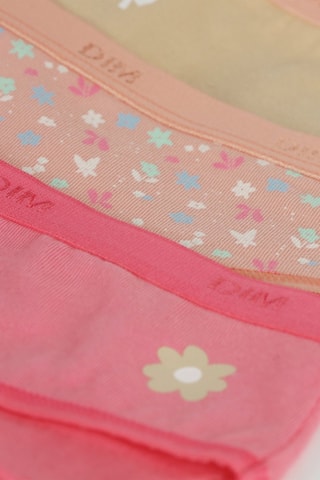 3 bragas Pockets Coton - Rosa, salmón y mostaza - Dim