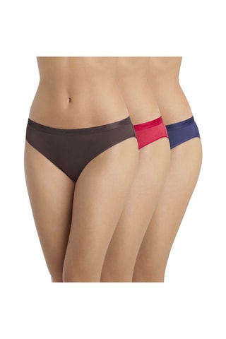 3 bragas Les Pockets Ecodim - Marrón y rojo - Dim