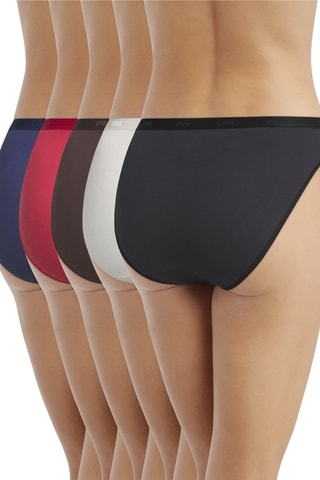 5 bragas Les Pockets Ecodim - Negro y blanco - Dim