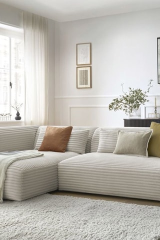 Canapé d'angle gauche Harry Beige