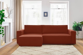 Canapé d'angle réversible convertible Nihad - Orange