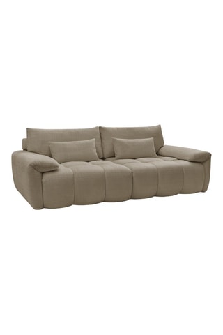 Canapé Ivane - Taupe - 3 places - En tissu texturé