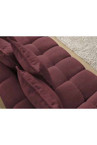 Canapé convertible Everest - Rouge - 3 places - En polyester