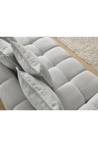 Canapé convertible Everest - Gris clair - 3 places - En polyester