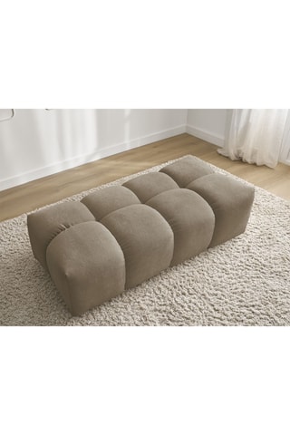 Pouf Everest - Taupe - En polyester