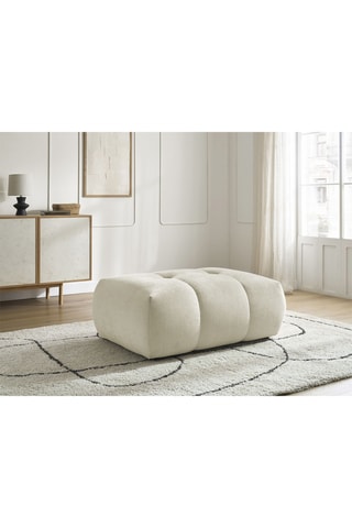 Pouf Fuji - Beige - En polyester