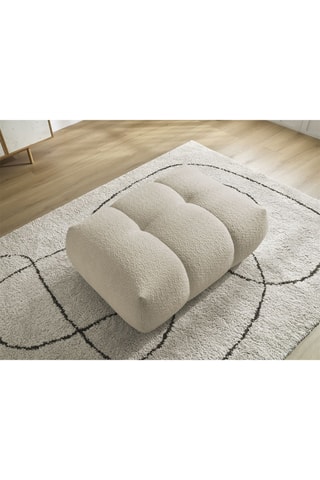 Pouf Fuji - Beige - En polyester