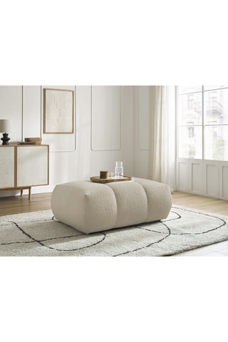 Pouf Fuji - Beige - En polyester