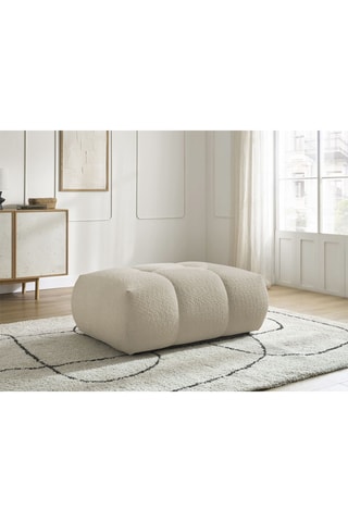 Pouf Fuji - Beige - En polyester