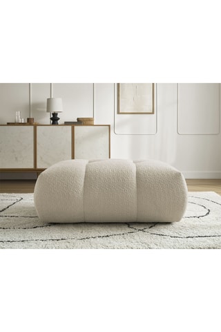 Pouf Fuji - Beige - En polyester