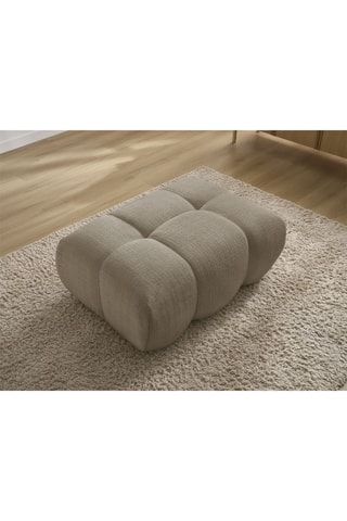 Pouf Ivane - Taupe - En polyester