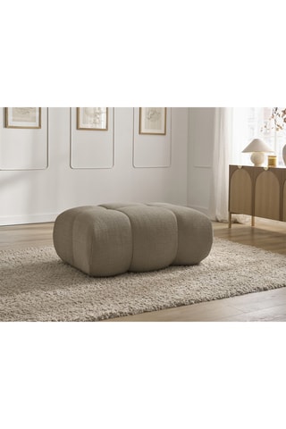 Pouf Ivane - Taupe - En polyester