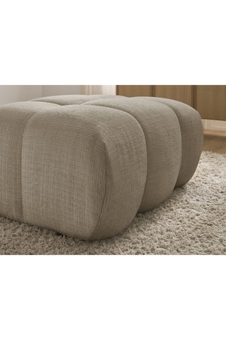 Pouf Ivane - Taupe - En polyester