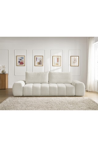 Canapé Everest - Blanc - 3 places - En polyester