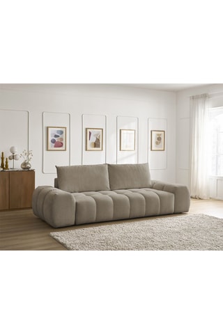 Canapé Everest - Taupe - 3 places - En polyester