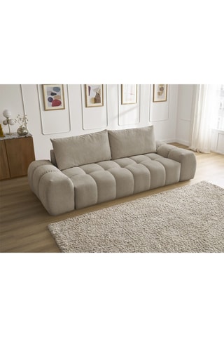 Canapé Everest - Taupe - 3 places - En polyester