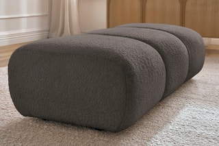 Pouf Pamira - Marron - En polyester