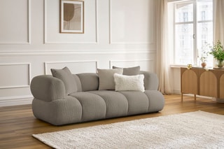 Canapé Pamira - Taupe - 2 places - En polyester