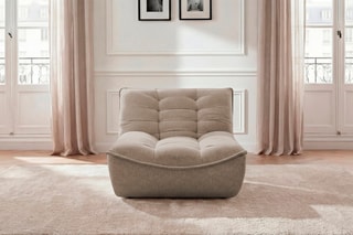 Chauffeuse Serena - Taupe - 1 place - En polyester