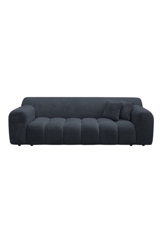 Canapé droit Melisse - Bleu marine - 3 places - En polyester