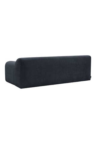 Canapé droit Melisse - Bleu marine - 3 places - En polyester